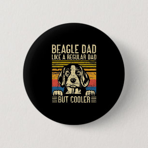 Father's Day Beagle Dog Dad 6 Cm Round Badge