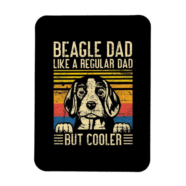 Father's Day | Beagle Dog Dad Magnet (Vertical)