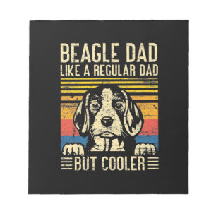 Father's Day   Beagle Dog Dad Notepad