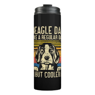 Father's Day   Beagle Dog Dad Thermal Tumbler
