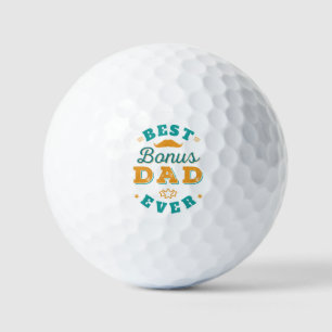 Fathers Day Best Bonus Golfing Birthday Dad Ever Golf Balls