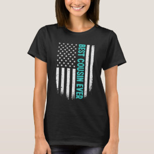Father's Day Best Cousin Ever US American Flag 4th T-Shirt