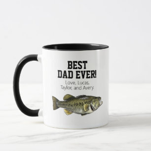 Father's Day Best Dad Bass Fishing Names Mug