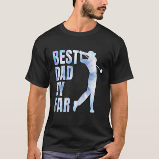 Father's Day Best Dad By Par Golf Tie Dye 2 T-Shirt