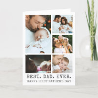 Fathers Day BEST DAD EVER 5 Photo Collage