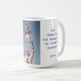 Father's Day BEST DAD EVER Custom Photo Template Coffee Mug