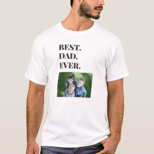 Fathers Day Best Dad Ever Kids Photo T-Shirt