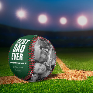 Father's Day Best Dad Ever Photos Personalised Baseball