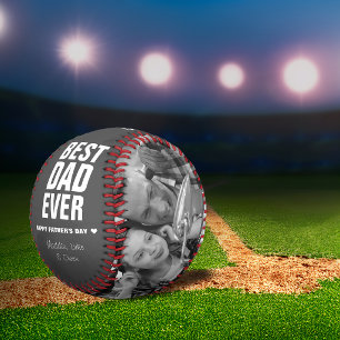 Father's Day Best Dad Ever Photos Personalised Baseball