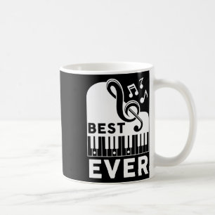 Father's Day Best Dad Ever Pianist Musician Piano Coffee Mug