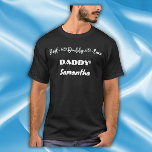 Fathers Day Best Dad Ever typography   T-Shirt