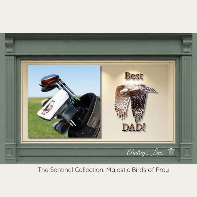 Father's Day "Best Dad" Hawk  Golf Head Cover (Creator Uploaded)