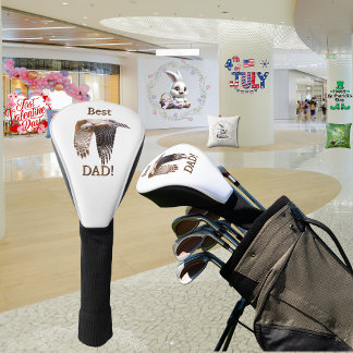 Father's Day "Best Dad" Hawk  Golf Head Cover