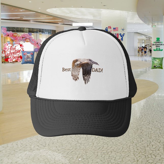 Father's Day "Best Dad" Hawk  Trucker Hat (Creator Uploaded)