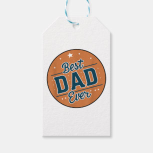 Father's Day Best Dad In The World Gift Tags