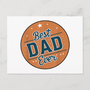 Father's Day Best Dad In The World Holiday Postcard