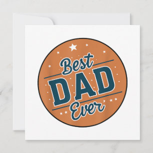 Father's Day Best Dad In The World Invitation