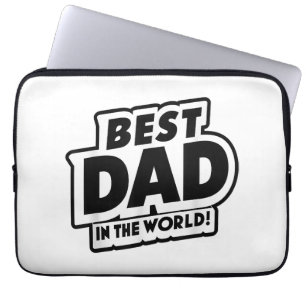 Father's Day Best Dad In The World Laptop Sleeve