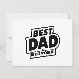 Father's Day Best Dad In The World RSVP Card