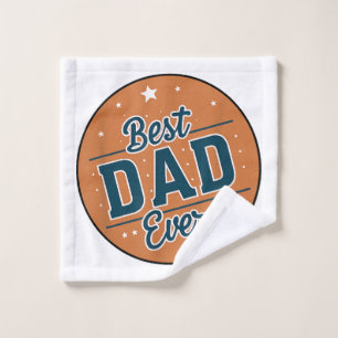 Father's Day Best Dad In The World Wash Cloth