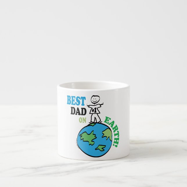 Fathers Day Best Dad on Earth Espresso Cup (Front)