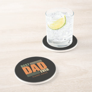 fathers day best dad personalised gift ideas  coaster