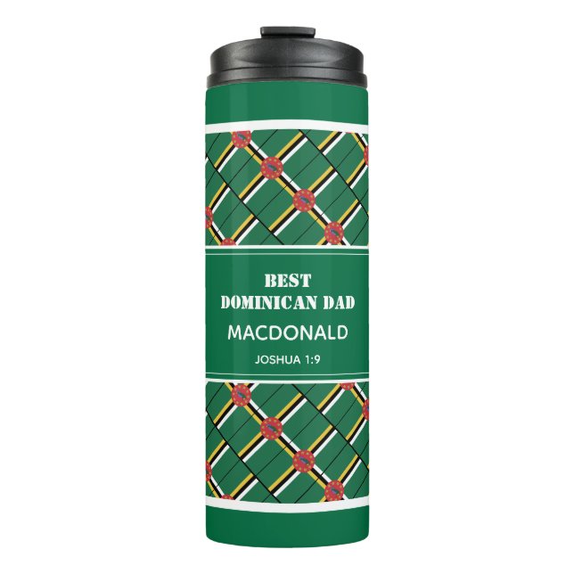 Father's Day BEST DOMINICAN DAD Personalised Thermal Tumbler (Front)