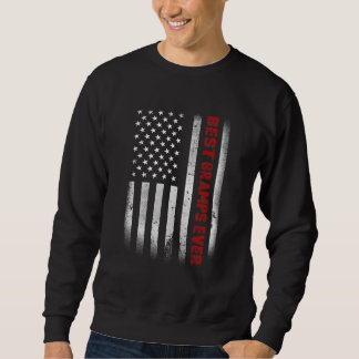 Fathers Day Best Gramps Ever With Us American Flag Sweatshirt