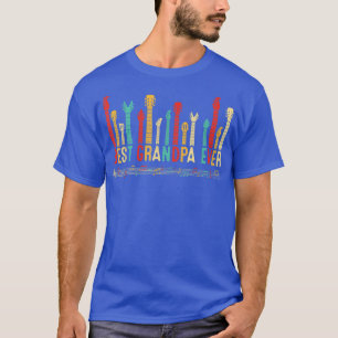 Fathers Day Best Grandpa Ever Guitar Lover Guitari T-Shirt