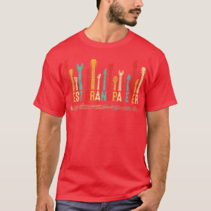 Fathers Day Best Grandpa Ever Guitar Lover Guitari T-Shirt