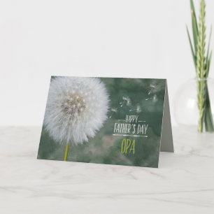 Father's Day Best Opa Dandelion Wishes Card