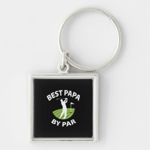 Father's Day Best Papa By Par Key Ring