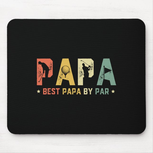 Father's Day Best Papa  Mouse Pad (Front)