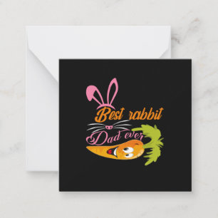 Father's Day Best Rabbit Dad Ever Card