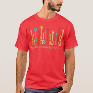 Fathers Day Best Stepdad Ever Guitar Lover Guitari T-Shirt