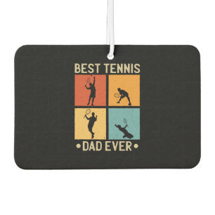 Fathers Day Best Tennis Dad Ever Car Air Freshener