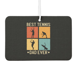 Fathers Day Best Tennis Dad Ever Car Air Freshener