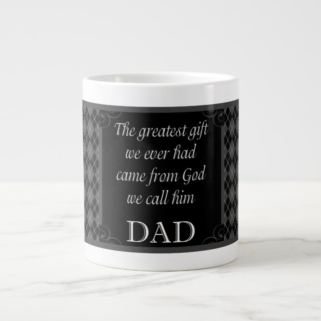 Father's Day - Birthday "Greatest Gift We" Large Coffee Mug (Front)