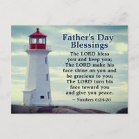 Father's Day Blessings, Numbers 6:24 Lighthouse