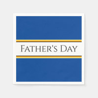 FATHER'S DAY Blue Orange White Racing Stripes