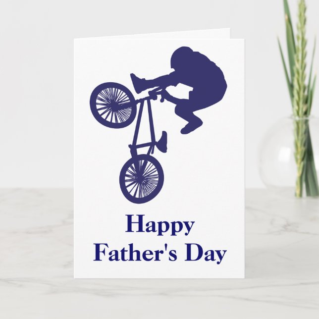 Father's Day BMX Bike Rider Card (Front)