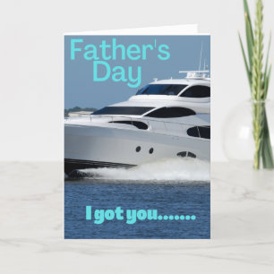 Father's day boat card funny