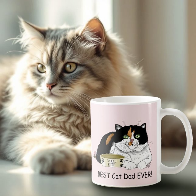Father's Day Calico cat Coffee Mug (Creator Uploaded)