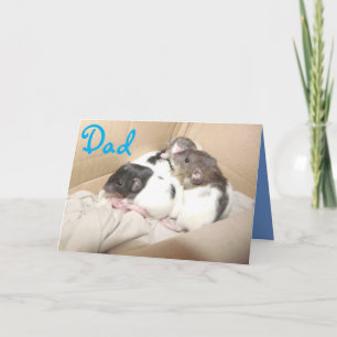 Father's Day card (baby rats)