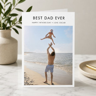 Father's Day Card Best Dad Ever Photo Cards