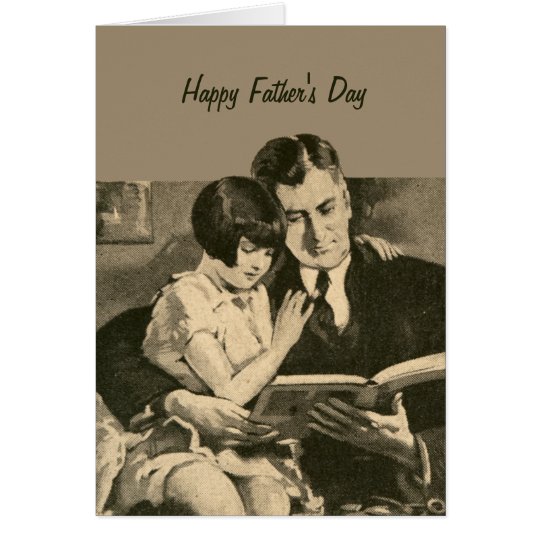 Father's Day Card Daughter Vintage 1920s