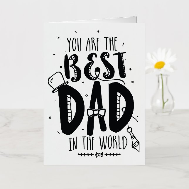 Father's Day Card Design (Small Flower)