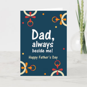 Father's Day Card Design: Geometric Floral