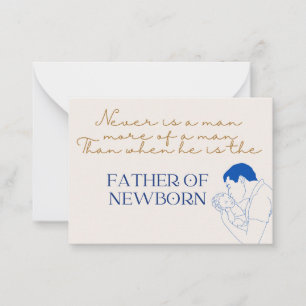 Father's day card-Father of new born-Greeting card