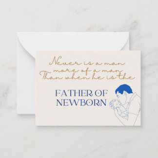 Father's day card-Father of new born-Greeting card